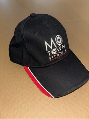 Motown Detroit Baseball Cap One Size Hook & Loop Embroidered